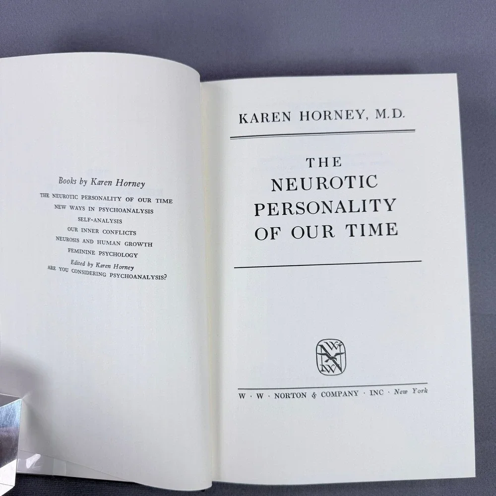 Karen Horney The‎ Neurotic Personality of Our Time Hardcover 1964 Psychology
